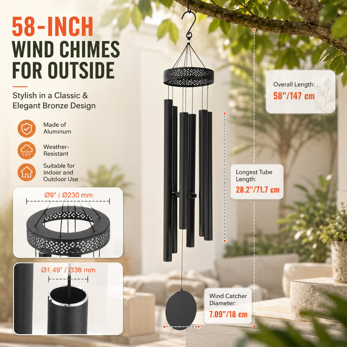 Deep Tone Memorial Wind Chime